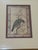 Traditional Vintage Persian-Style Bird Art Print in Bamboo Frame For Sale - Image 3 of 10