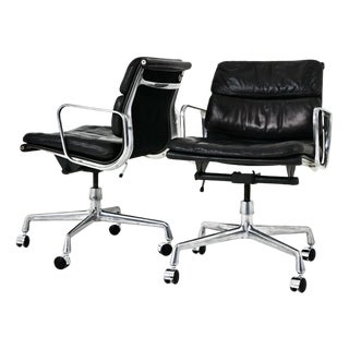 Set of Soft Pad Chairs by Charles & Ray Eames for Ring Mobelfabrikk Norway, 1970s For Sale