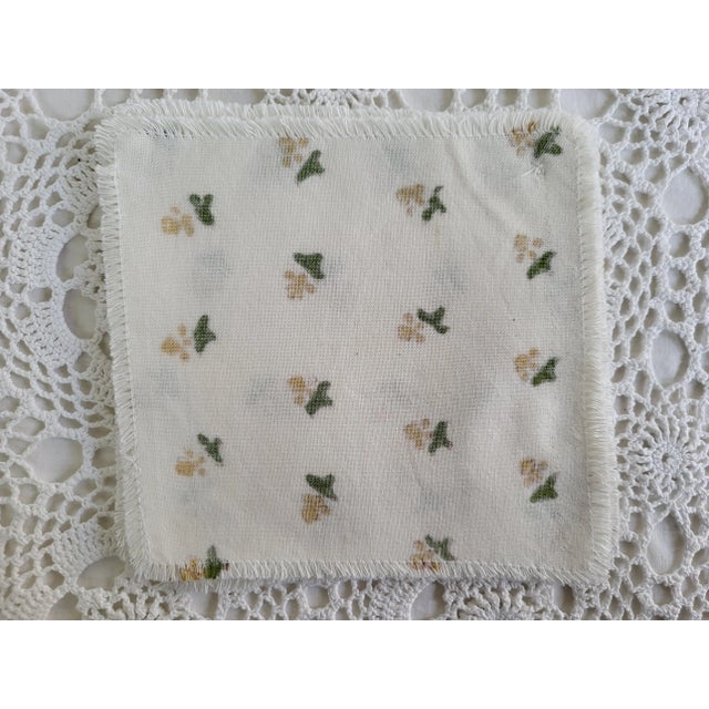 Contemporary Contemporary Indian Block Print Cotton Cocktail Napkins, Set of 6 For Sale - Image 3 of 6