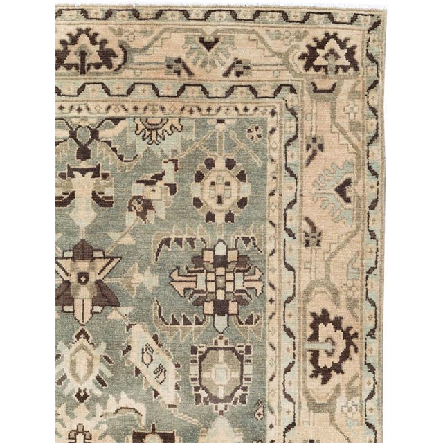 A vintage Persian Malayer accent rug handmade during the Mid-20th century. Measures: 4' 5" x 6' 7"