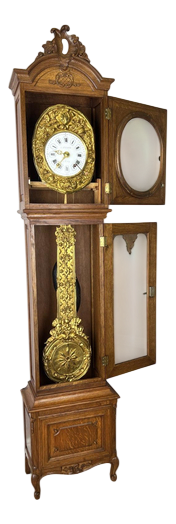 Vintage Grandfather Clock in Oak