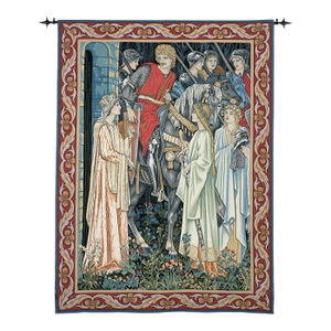 Departure From Camelot Loom Woven Tapestry - 157 X 117 Cm (5'2" X 3'10") - Requires Rod Size 3