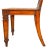 Each with a rectangular back and arched crest over a painted coat of arms, wood seat raised on square section tapered legs.