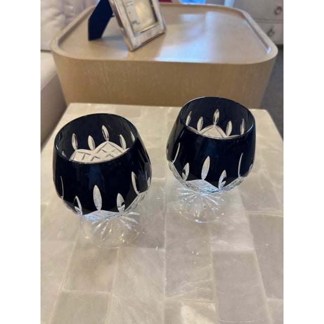 Elevate your glassware collection with this stunning pair of Waterford “Bradley” crystal glasses. Crafted with the...