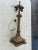 Art Nouveau 1940s Vintage Square Slag Glass Lamp With Rustic Scene For Sale - Image 3 of 12