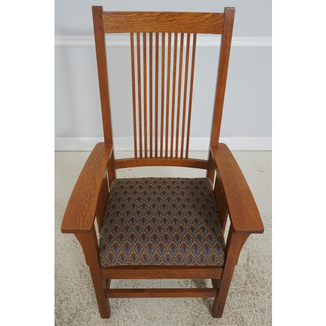 Age: C.2001 Details: Finish no.35 High Quality Construction Solid Oak Arts & Crafts Style Prairie Design Clean Well Cared...