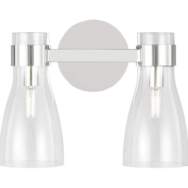 This stylish Moritz sconce by AERIN for Visual Comfort Studio Collection includes glass shades originally inspired by the...