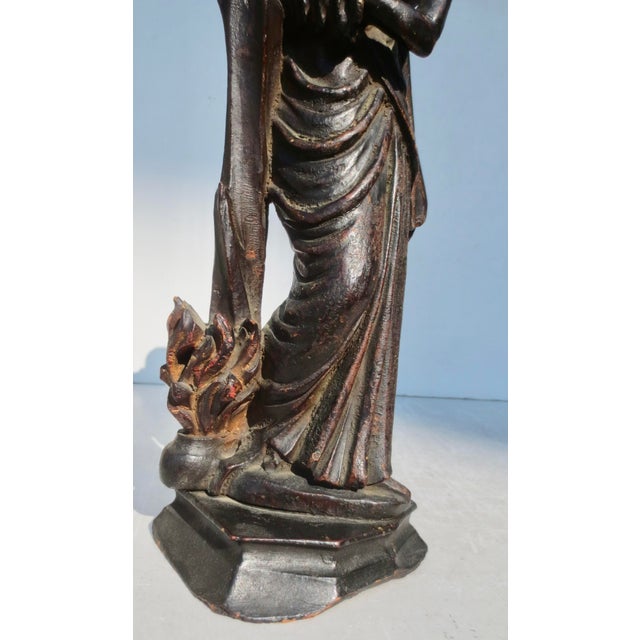 Antique Wooden Art Deco Figure Circa 1920s' For Sale In New York - Image 6 of 9