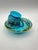 Charles X Turquoise Blue Opal Saucer and Underplate Decorated with Painted Flowers and Gold Trim, 1830, Set of 2 For Sale - Image 7 of 13