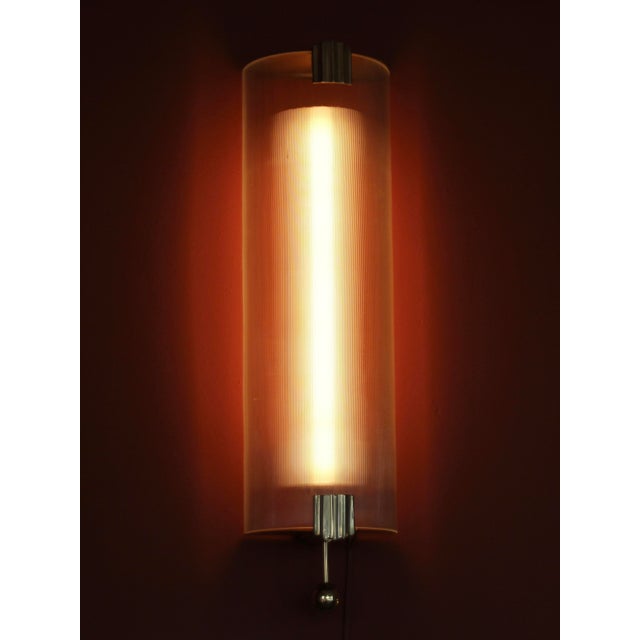 Large French Art Deco Brass Sconce, 1930s For Sale - Image 3 of 13