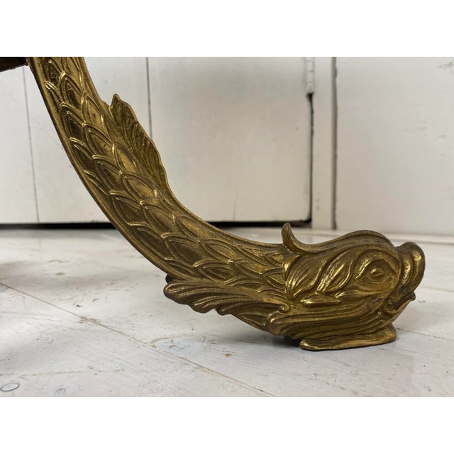 Regency Brass Koi Fish Table, 1970s For Sale - Image 13 of 18