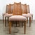 Beautiful set of 6 high-back, cane back dining chairs with one captains chair. Part of the Pinnacle line by Drexel C 1970....