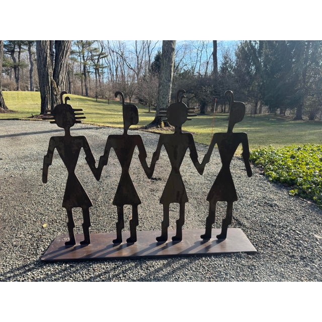 This is an outstanding steel garden sculpture by artist Doug Weigel. Inspired by the petroglyphs seen at Lake Powell, the...