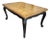 French Refectory Table W/Black Base & Sanded Top For Sale