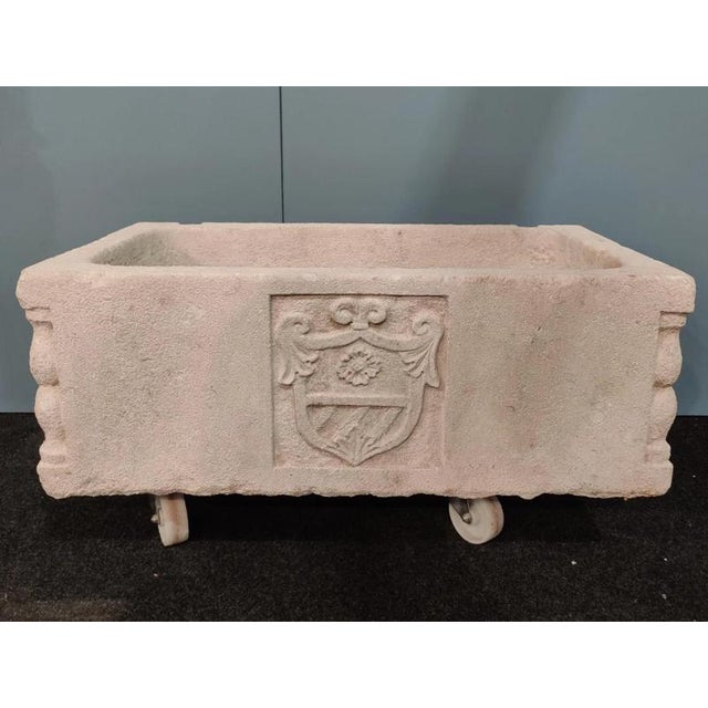 Baroque Large Stone Sink, 20th Century For Sale - Image 3 of 10