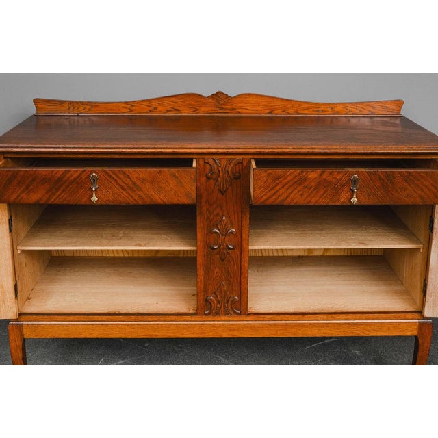 Art Nouveau Sideboard in Oak, 1900s For Sale - Image 12 of 18