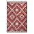 2000s Red Gray Diamond Modern Contemporary Navajo Rug 5' 0" X 8' 0" Flatweave Wool Carpet For Sale