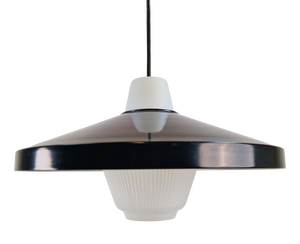 Opaline Glass Pendant Lamp attributed to Louis Kalff for Philips, 1960s