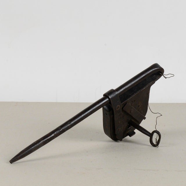Antique Working Lock on Chest Door For Sale - Image 9 of 9