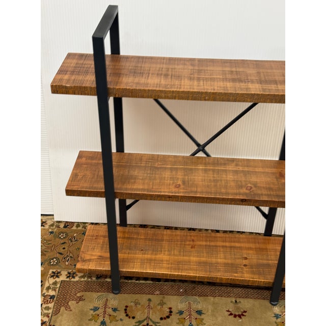 Industrial Style Bookshelf For Sale - Image 9 of 12
