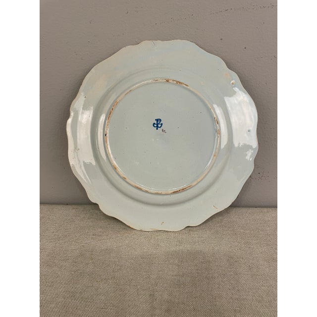 French Faience Quimper Plate Fisherman Scene For Sale - Image 11 of 13