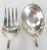 Rococo Late 19th Century Sterling Silver Dominick & Haff Salad Servers - 2 Piece Set For Sale - Image 3 of 12