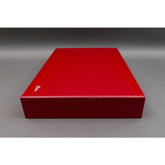 Mid 20th Century Moser Signed Czech Crystal Liqueur Cordial Glass Set of 12 With Leather Case For Sale - Image 10 of 10