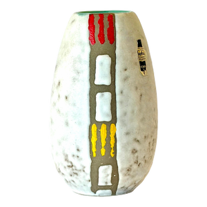 Super Cool Mid 20th Century Modern West German Vase by Jasbo Keramics.