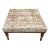 Soft Rug Upholstered Walnut Coffee Table For Sale