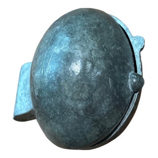 Vintage Pewter Egg Chocolate/Candy/Ice Cream Mold For Sale