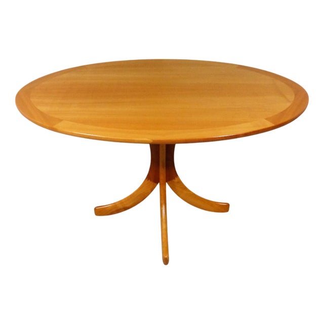 Danish Oval Coffee Table in Ashwood, 1960s For Sale
