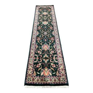 1990s Handwoven Persian Design Indian Rug 2'6" X 10'2"