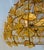 One of a kind Baker Modern Gold Glass Butterfly Dome CHandelier Prototype