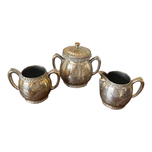 Antique w.a. Rogers Quadruple Silverplate Serving Set- 3 Pieces