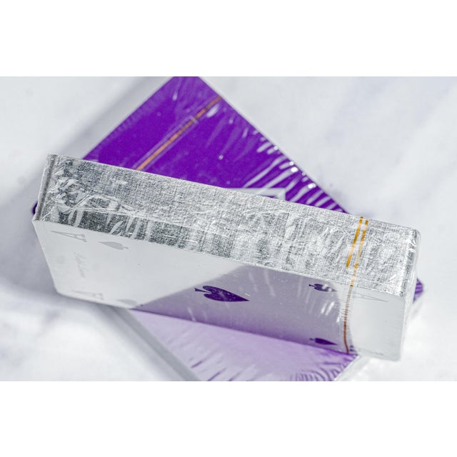 Refined Ralph Lauren Home Purple Label Wood Sterling Silver Storage Box Playing Cards Luxury Decor For Sale - Image 16 of 17