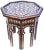 Contemporary Handcrafted Moorish-Patterned Mother-Of-Pearl Accent Table For Sale - Image 3 of 8