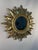 Vintage 1960s Bright Gold Sunburst Wall Mirror For Sale - Image 6 of 12
