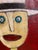 Folk Art Tim Weldon Original Painting 30"h Folk/Outsider Art Cafe San Francisco Decor For Sale - Image 3 of 9