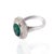 2020s Estate 0.85ct Diamond & 4.72ct Emerald Ring in 18k Gold For Sale - Image 5 of 6