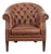 Chesterfield Club Chair in Leather For Sale