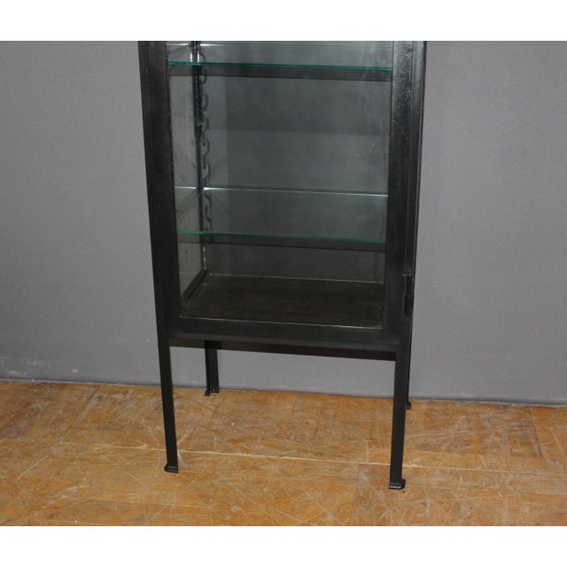 Black Lacquered Iron Display Case, 1950 For Sale - Image 13 of 16