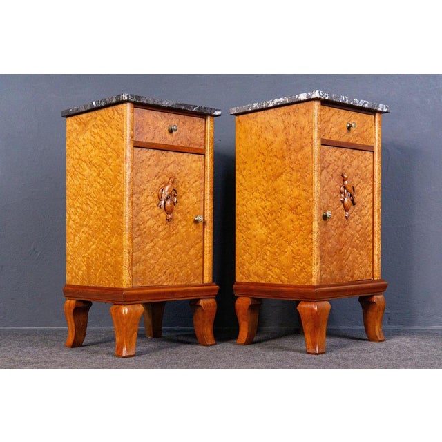 Vintage Brown Bedside Cabinets, Set of 2 For Sale - Image 5 of 18