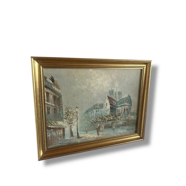 1930s Caroline Burnett, Landscape Composition, 1930s, Oil Painting on Canvas, Framed For Sale - Image 5 of 6