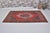 Turkish Vintage Anatolian Wool Area Rug, Bold Red Field With Navy Blue Geometric Medallion For Sale - Image 3 of 10