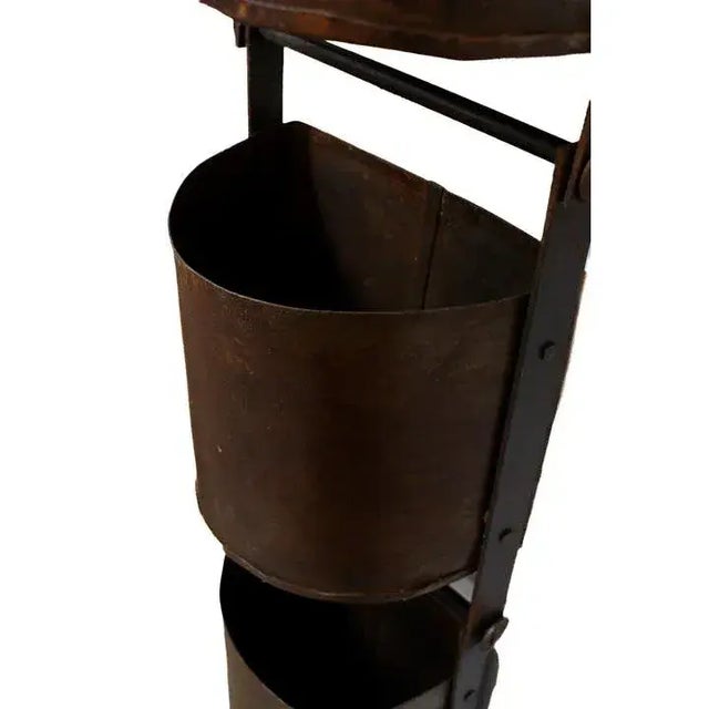 Metal Water Wheel Bin For Sale - Image 6 of 10