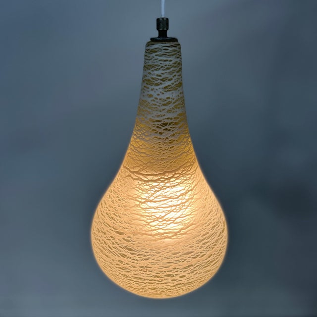 Satin Glass NB 99 E/00 Pendant Lamp from Philips, 1958 For Sale - Image 9 of 12