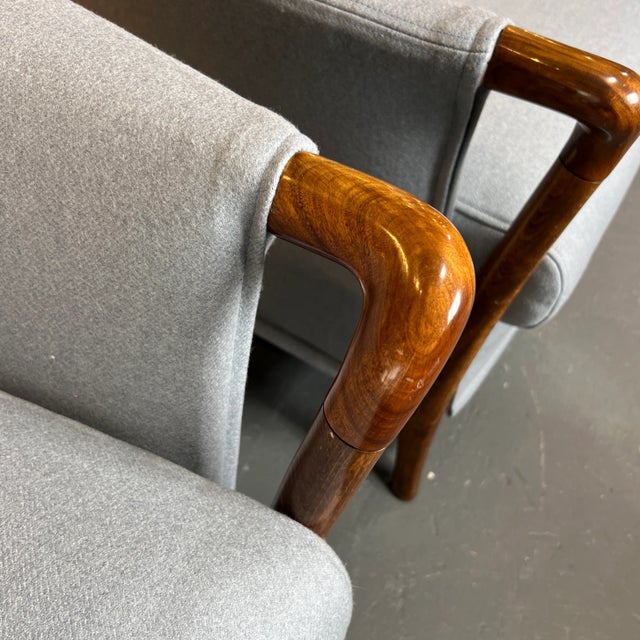 1960s Italian Modern Umberto Asnago for Georgetti Chairs, a Pair For Sale - Image 5 of 11