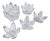 Rosenthal Studio Line Bleikristall German Glass Flower Petal Bowls - Set of 10 For Sale