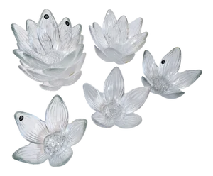Rosenthal Studio Line Bleikristall German Glass Flower Petal Bowls - Set of 10