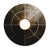 Gold Large Navazi Circular Wall Lamp in Scorched Coal Ceramic and Glass by Svitanok For Sale - Image 8 of 8
